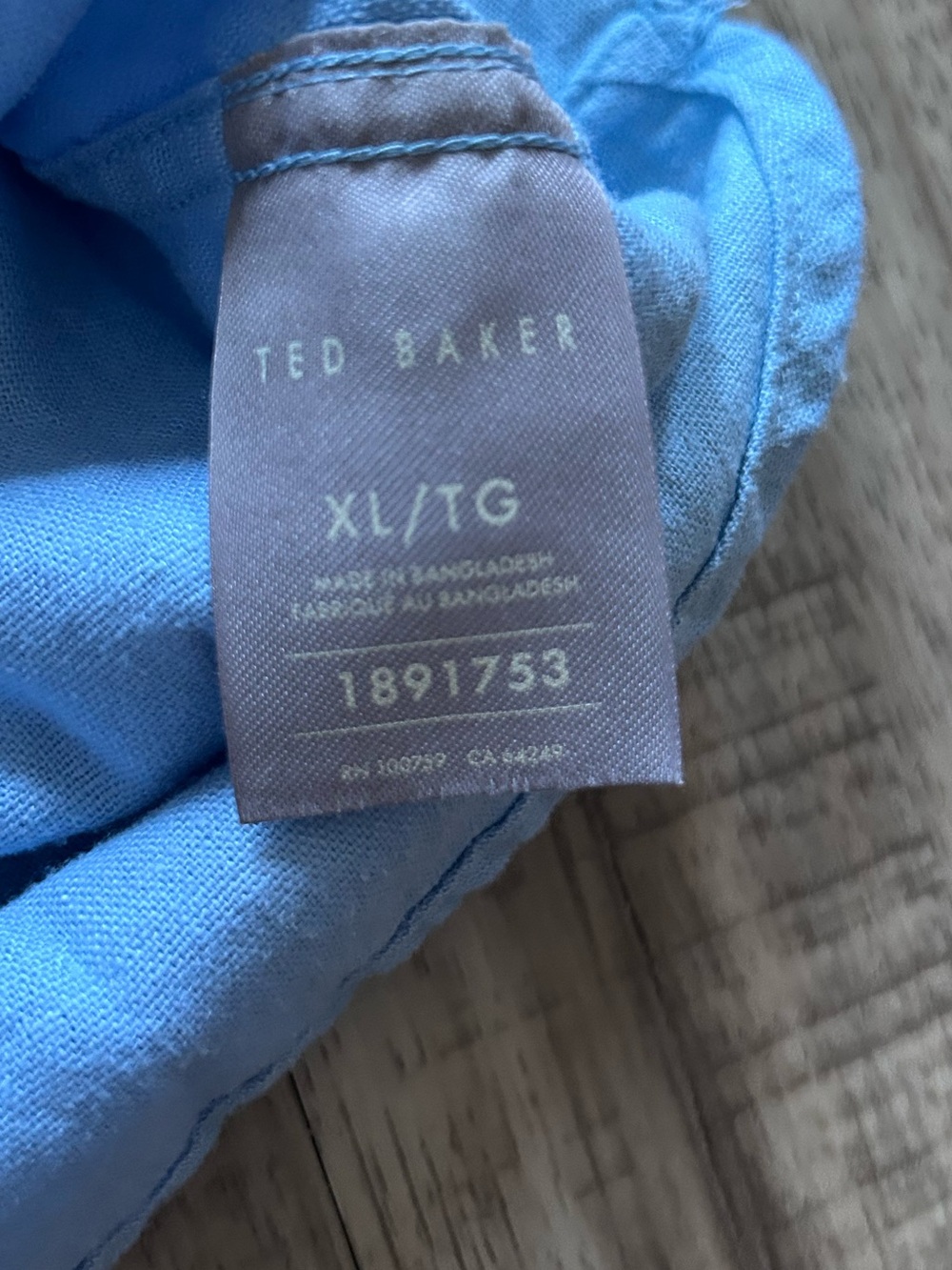 Linen blend Light Blue Button-down long sleeve Shirt minimalist neutral summer - Picture 7 of 10